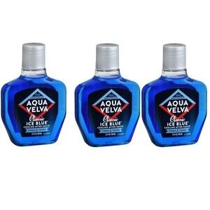 Aqua Velva After Shave, Classic Ice Blue, 3.5oz each *Three Pack*